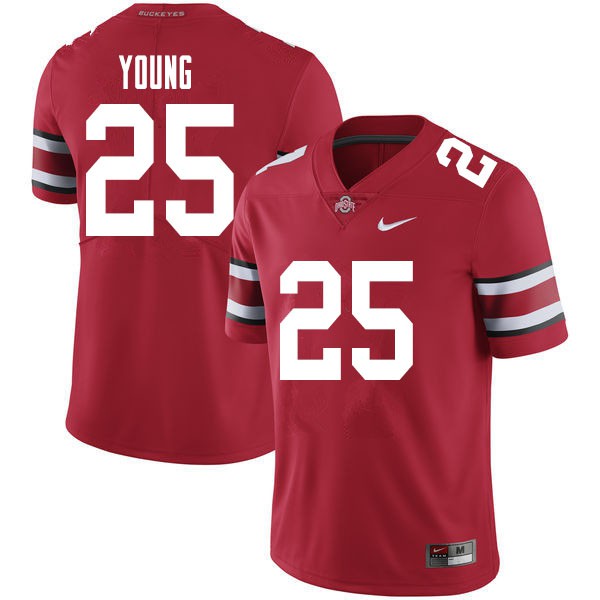 Ohio State Buckeyes #25 Craig Young Men Player Jersey Red OSU29581